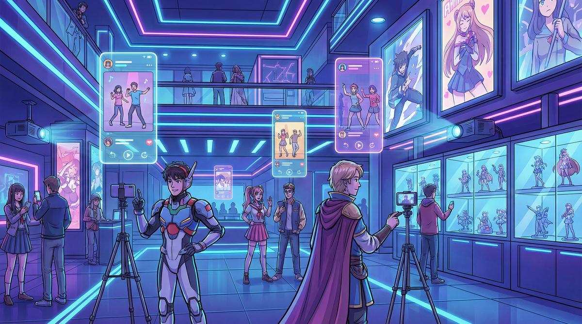 抖音风二次元cosplay短视频